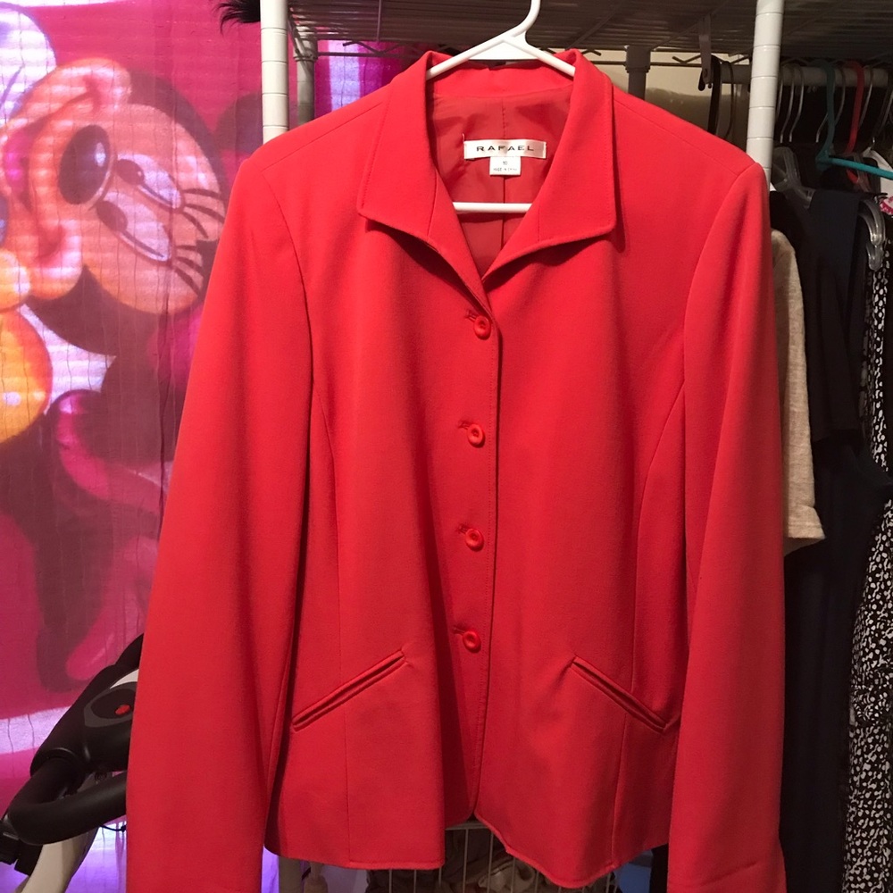 Women’s Rafael pink blazer size 10 pretty like new